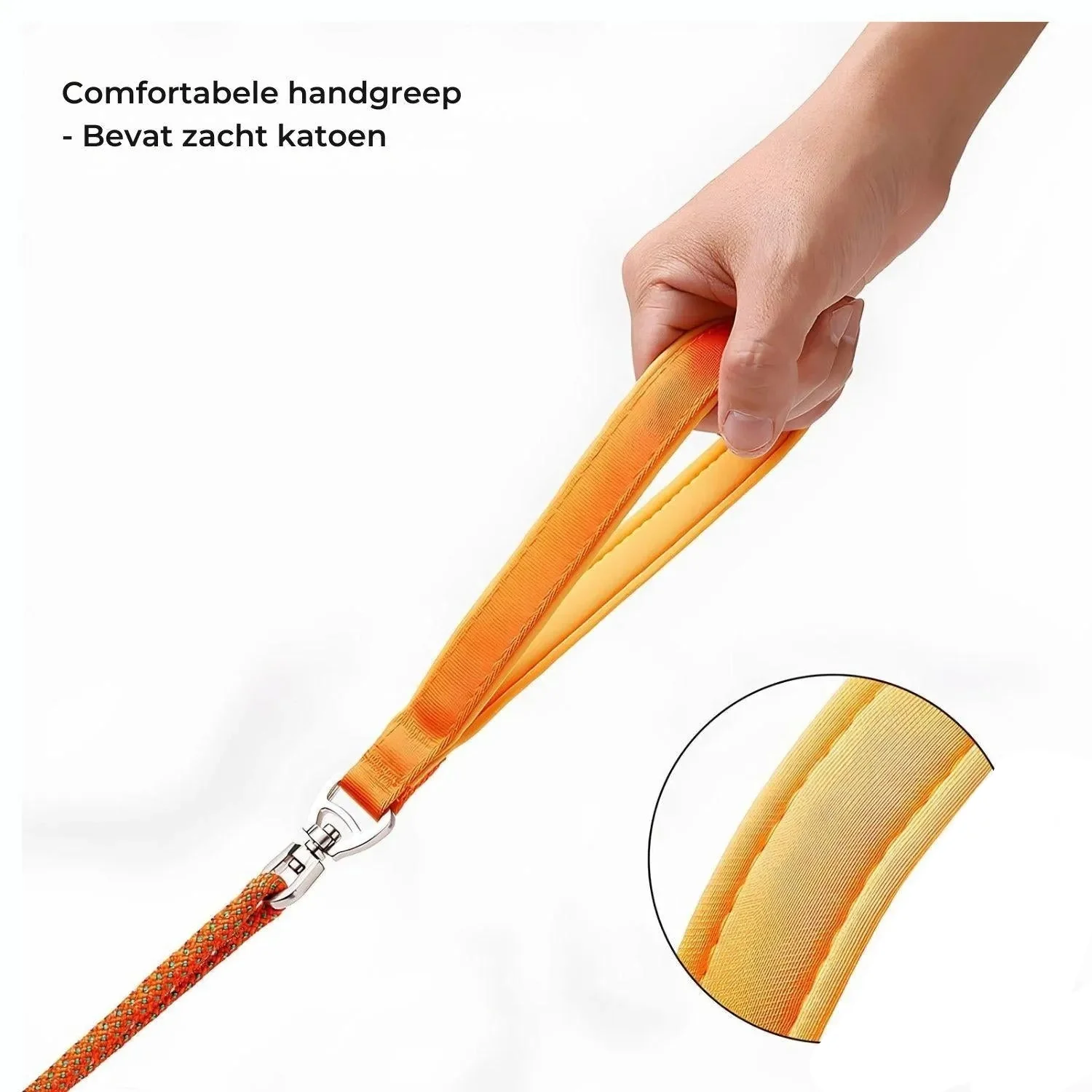 Hondenriem Zonder Trekken | Duurzame Slipkraag met Gevoerde Handgreep - Image 9