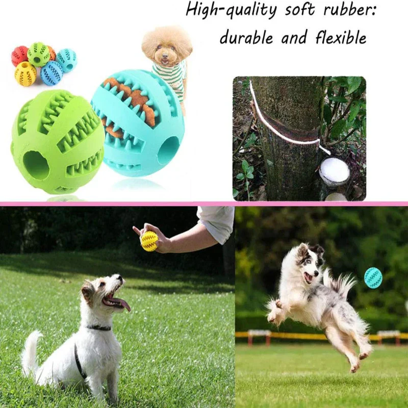 Interactieve Rubber Hondenbal met Voerfunctie | Veilig en Duurzaam | Stimuleert Gebitsverzorging en Intelligentie - Image 3