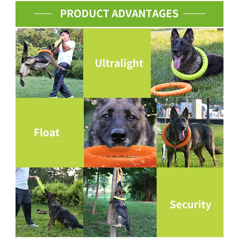 Interactieve Vliegende Schijf voor Honden | Duurzaam EVA-Materiaal, Flexibel & Bijtbestendig | Verschillende Kleuren & Maten - Image 6