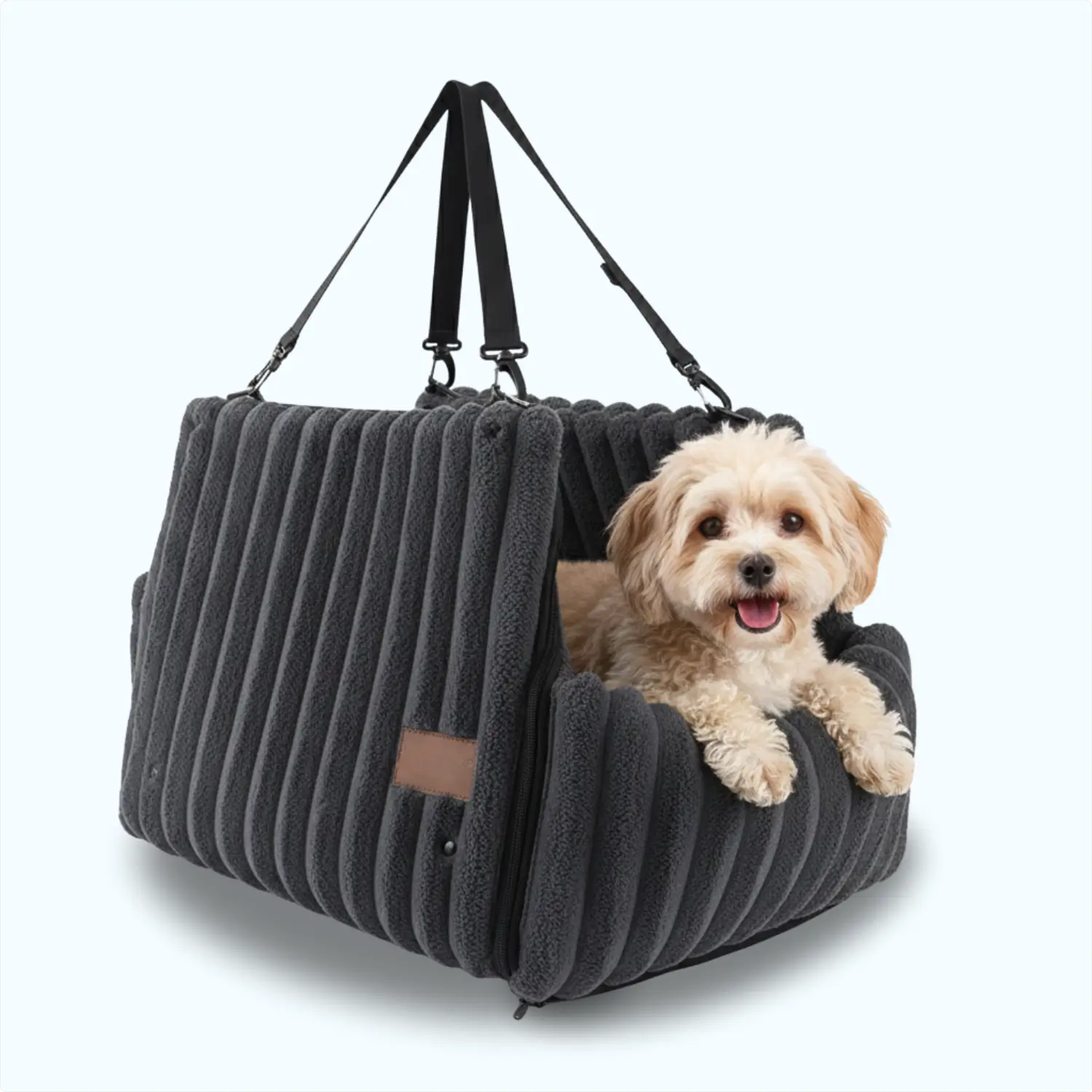 MrFluffyFriend | Veilig Autozitje voor Honden | Comfortabel Rijden | Eenvoudige Installatie | Geschikt voor Kleine en Middelgrote Honden - Image 7