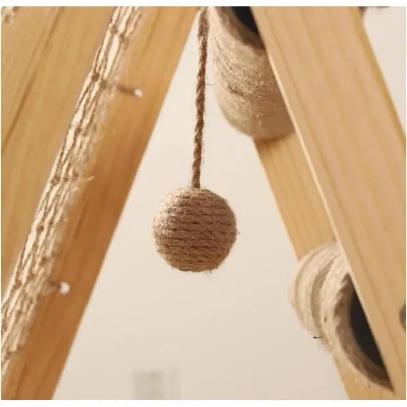 Houten Klimtoren voor Katten | Duurzaam Hout & Sisal | Klimmen en Krabben | Natuurlijk Design - Image 6