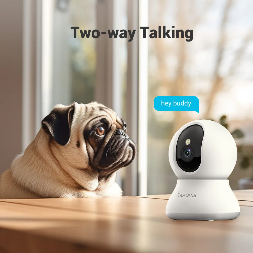 Blurams 2K Binnencamera voor Huisdieren | 360° Rotatie | Tweeweg-Audio | Kleurnachtzicht | Wifi-verbinding | PTZ-Functie - Image 6