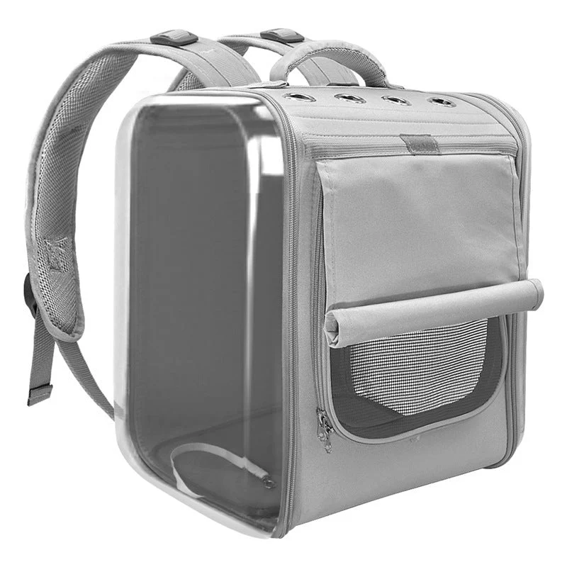 Huisdierdrager voor katten en kleine honden | Ademend en transparant ontwerp | Comfortabele en veilige vervoerstas met handgreep en schouderband - Image 8