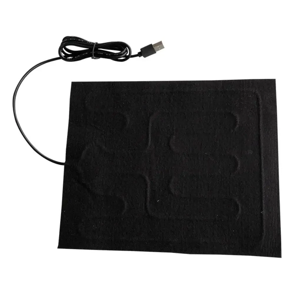 USB Huisdieren Warmtemat | Opvouwbaar Waterdicht Reismatje 30x40cm | Voor Binnen & Onderweg | Wit - Image 2