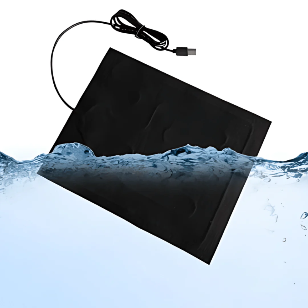 USB Huisdieren Warmtemat | Opvouwbaar Waterdicht Reismatje 30x40cm | Voor Binnen & Onderweg | Wit - Image 3