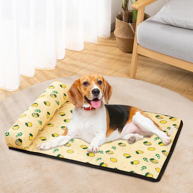 Zachte Koelmat voor Honden en Katten | Direct Verkoelend | Gemakkelijk Schoon te Maken | Duurzaam en Draagbaar | Ideaal voor Binnen en Buiten | Verkrijgbaar in Meerdere Maten | Stijlen: Beer, Kat, Citroen - Image 5