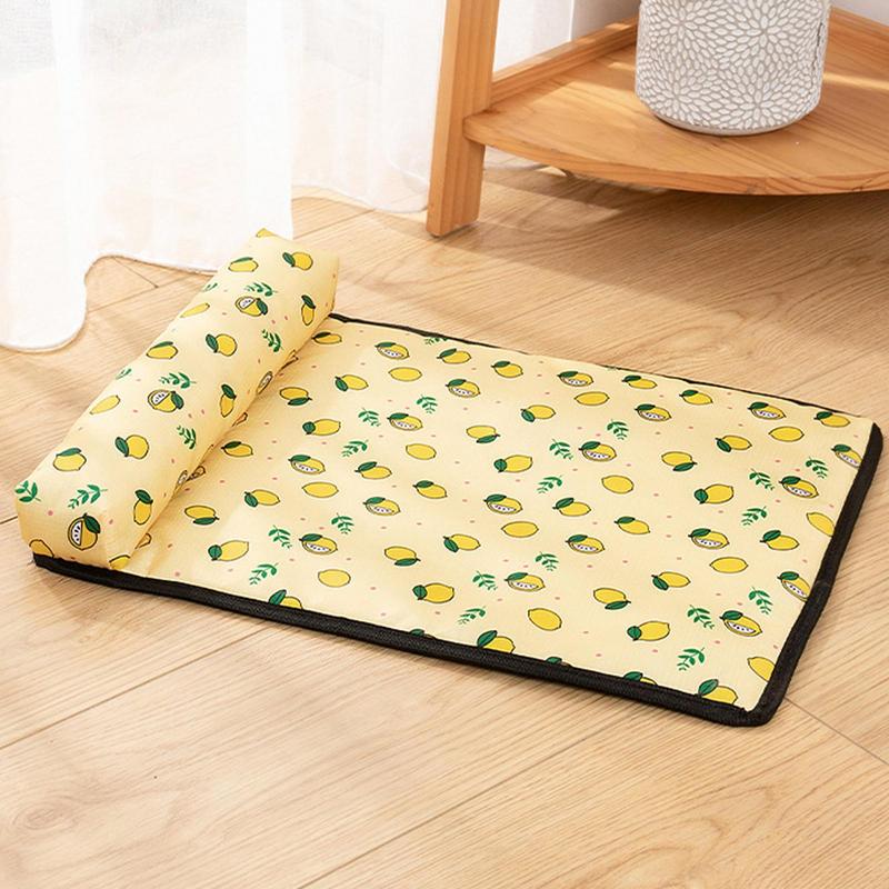Zachte Koelmat voor Honden en Katten | Direct Verkoelend | Gemakkelijk Schoon te Maken | Duurzaam en Draagbaar | Ideaal voor Binnen en Buiten | Verkrijgbaar in Meerdere Maten | Stijlen: Beer, Kat, Citroen - Image 9