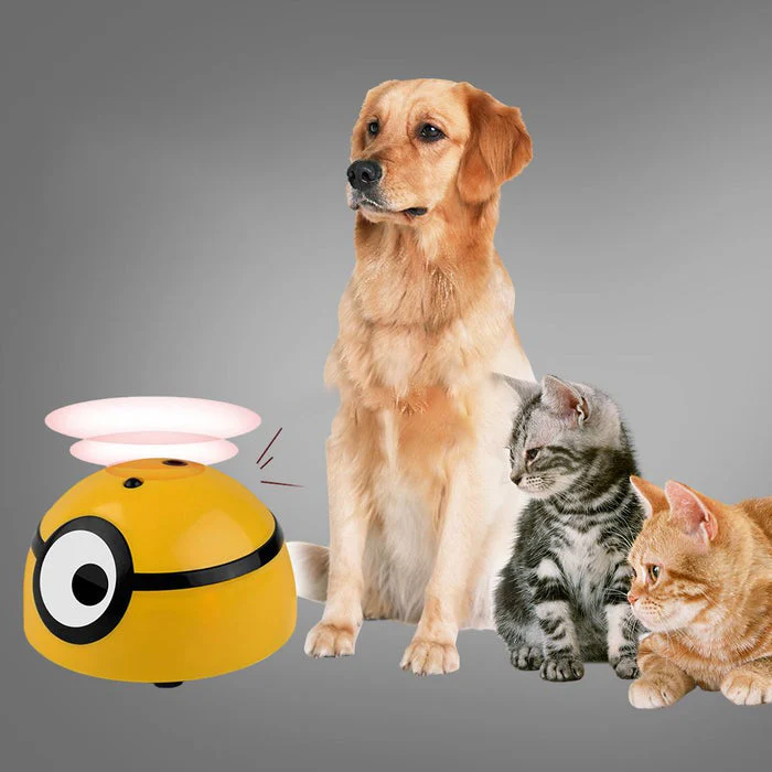 Innovatief Interactief Speelgoed voor Honden | Activeert Natuurlijke Jachtinstincten | Duurzaam en Draagbaar Design | Houdt Huisdieren Bezig | Vermindert Verveling | Compact Binnenhuisgebruik | Geel Kunststof | 7,5x5cm - Image 2