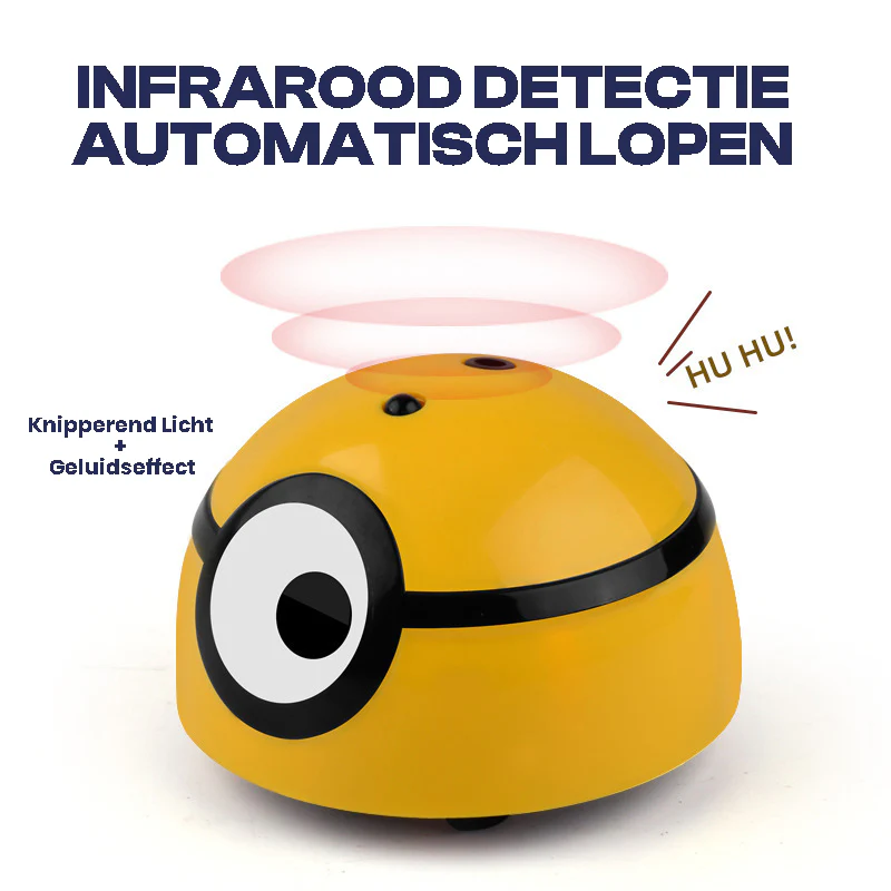 Innovatief Interactief Speelgoed voor Honden | Activeert Natuurlijke Jachtinstincten | Duurzaam en Draagbaar Design | Houdt Huisdieren Bezig | Vermindert Verveling | Compact Binnenhuisgebruik | Geel Kunststof | 7,5x5cm - Image 3