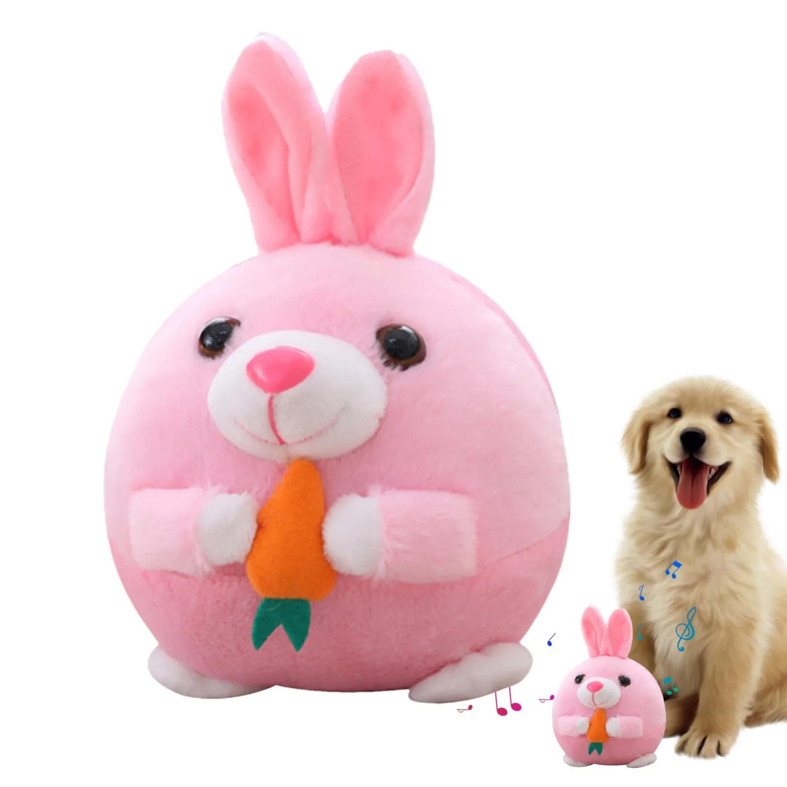 Actief Pluche Springbal voor Huisdieren | Elektronisch, Bouncend Speelgoed met Dierengeluiden voor Honden & Katten - Image 11