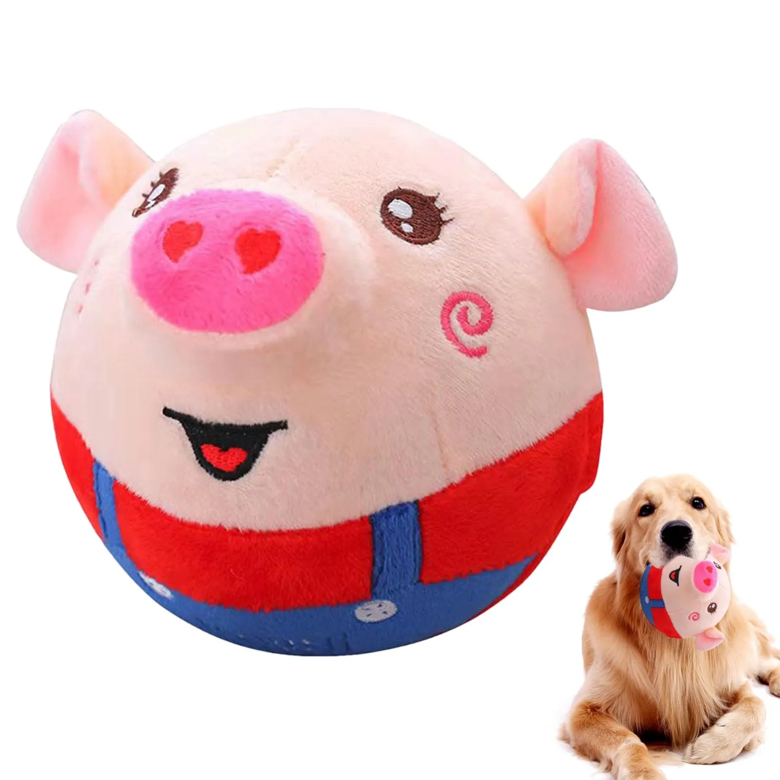 Actief Pluche Springbal voor Huisdieren | Elektronisch, Bouncend Speelgoed met Dierengeluiden voor Honden & Katten - Image 12