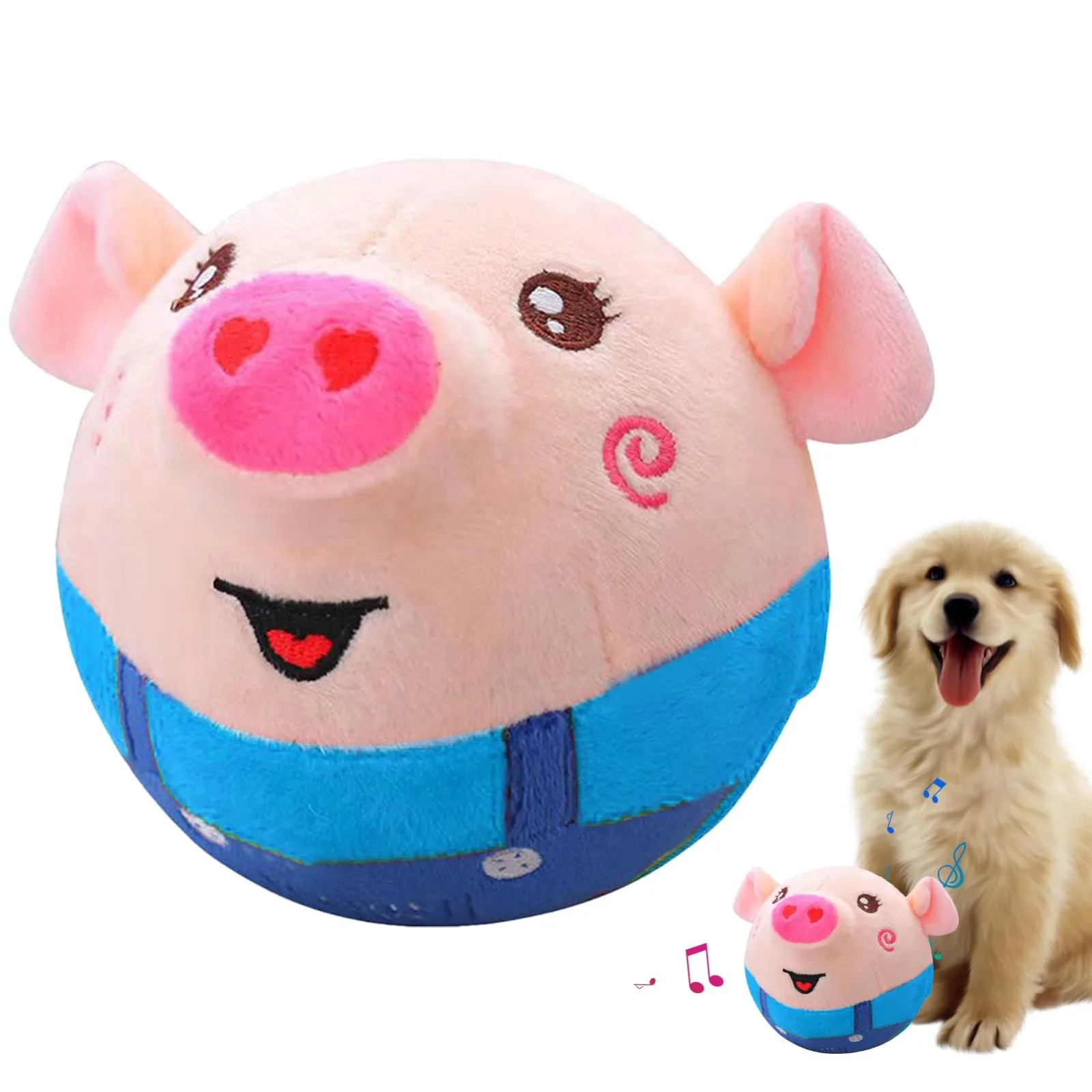 Actief Pluche Springbal voor Huisdieren | Elektronisch, Bouncend Speelgoed met Dierengeluiden voor Honden & Katten - Image 14