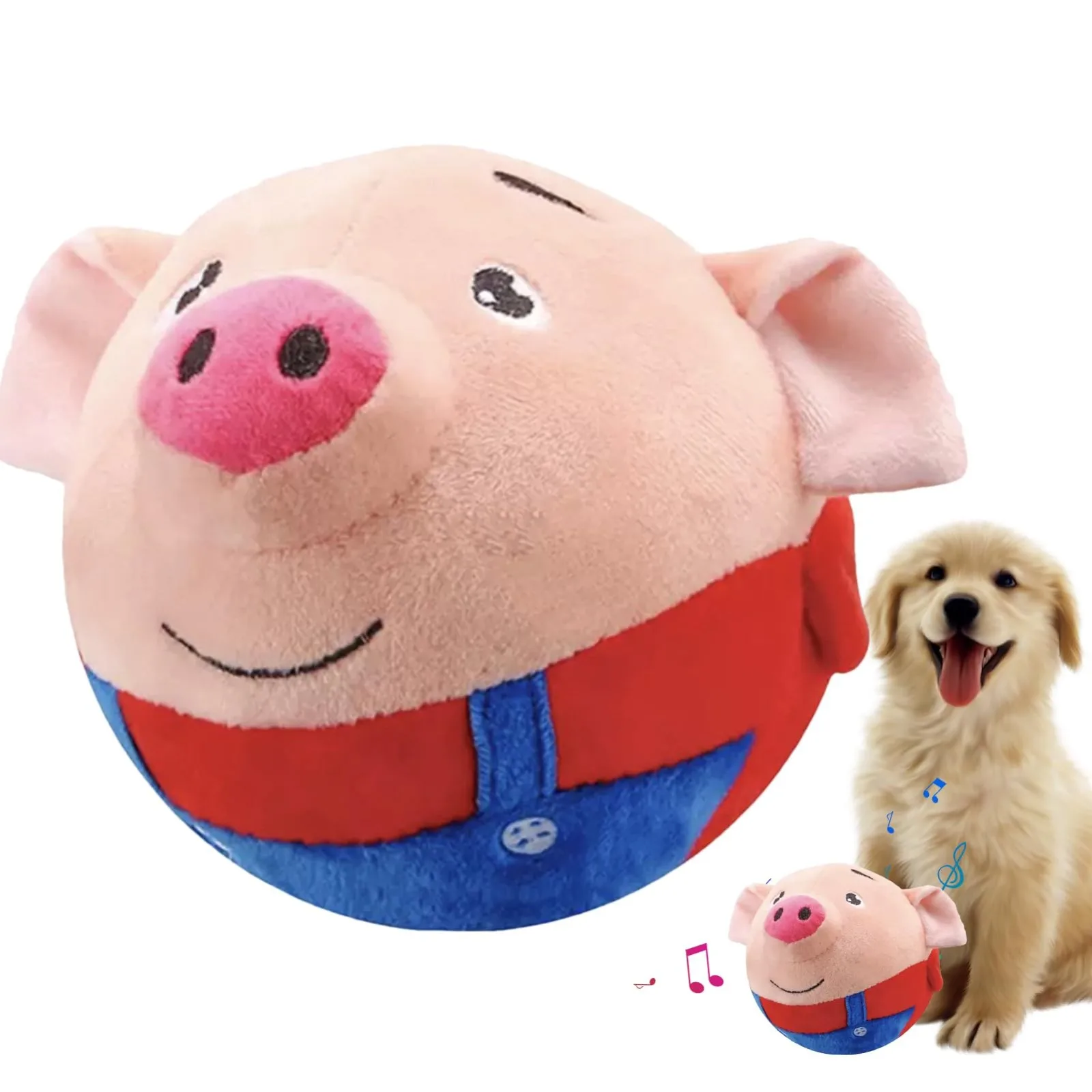 Actief Pluche Springbal voor Huisdieren | Elektronisch, Bouncend Speelgoed met Dierengeluiden voor Honden & Katten - Image 7