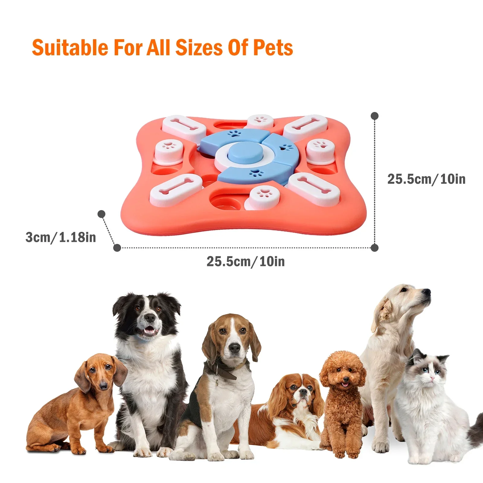 Interactief Puzzelspeelgoed voor Honden | IQ-Training met Snackbeloning | Stimuleert Mentale Scherpte en Voorkomt Verveling | Geschikt voor Alle Hondenmaten - Image 6
