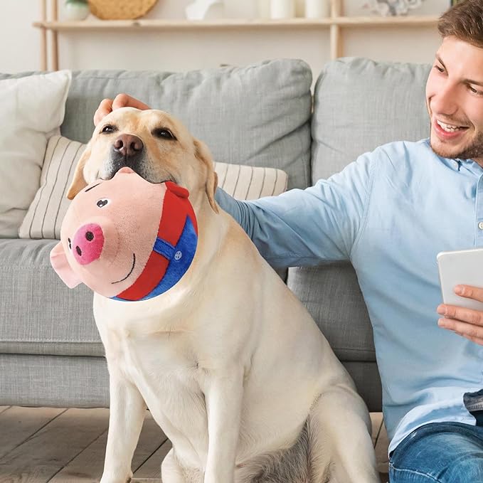 Varkensvormig Hondenspeeltje | Springend en Piepend | Actief en Interactief | Geestelijke Stimulerende Fun | Muzikale Vriend voor Je Hond - Image 3