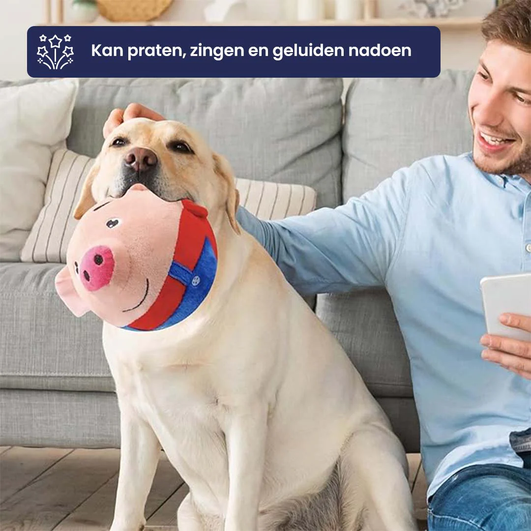 Varkensvormig Hondenspeeltje | Springend en Piepend | Actief en Interactief | Geestelijke Stimulerende Fun | Muzikale Vriend voor Je Hond - Image 4