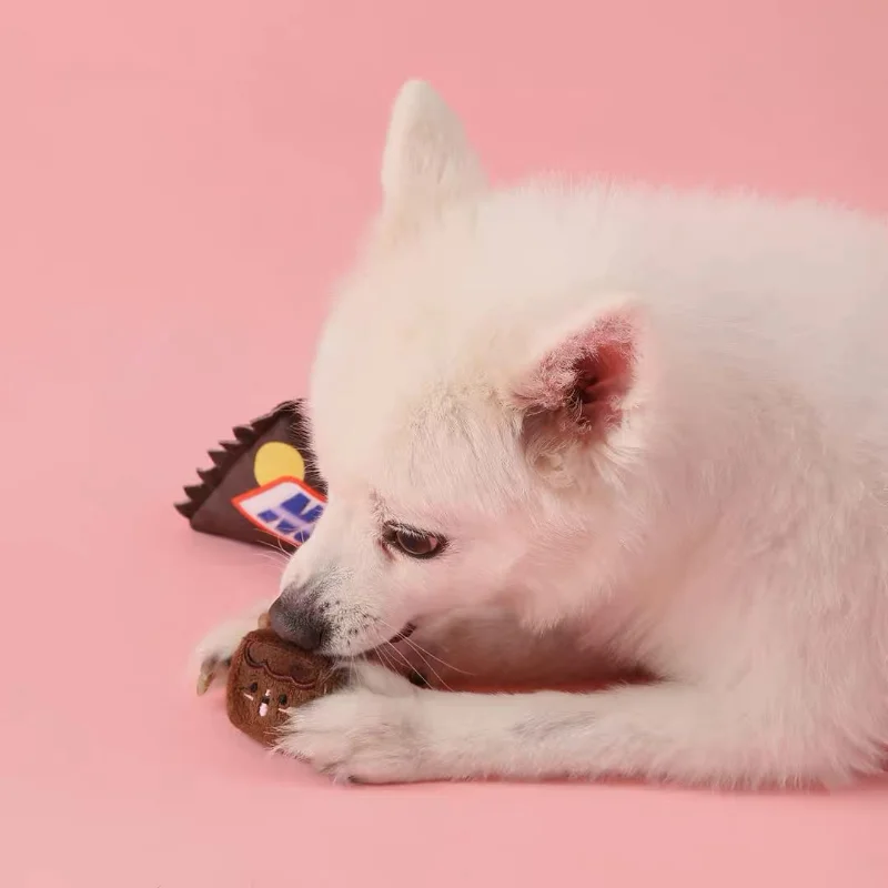 Interactief Pluche Speelgoed | Sensorisch Knuffeldier voor Kleine Honden | Geluid en Geurstimulatie | Zacht Fleece 22cm | Stimulerende Pieper - Image 3