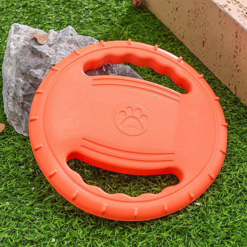 Duurzame Speel Frisbee | Rubber | Aerodynamisch Ontwerp | Zacht voor Tanden | Voor Apporteerspelletjes | Geschikt voor Binnen en Buiten - Image 9