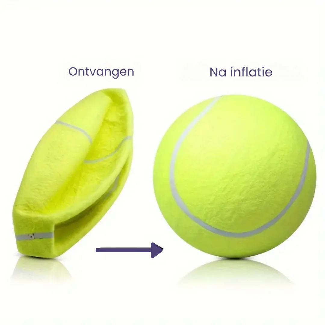 Grote Hondenbal | Interactief Speelplezier | Duurzaam Rubber | Mentale & Fysieke Stimulatie | Voor Binnen & Buiten | Binding met Huisdier - Image 3