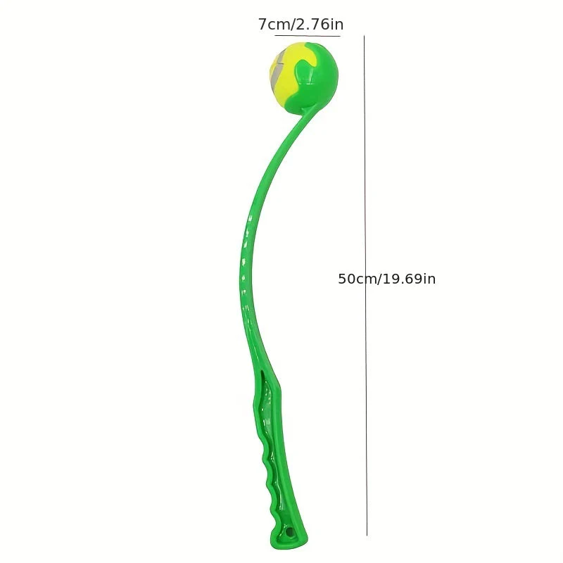 Hondenspeelgoed Launcher | Ergonomisch ontwerp | Ver werpen bal | Duurzaam plastic | 50 cm lang | Geschikt voor alle hondenrassen | Voor actief speel- en trainingsplezier - Image 5
