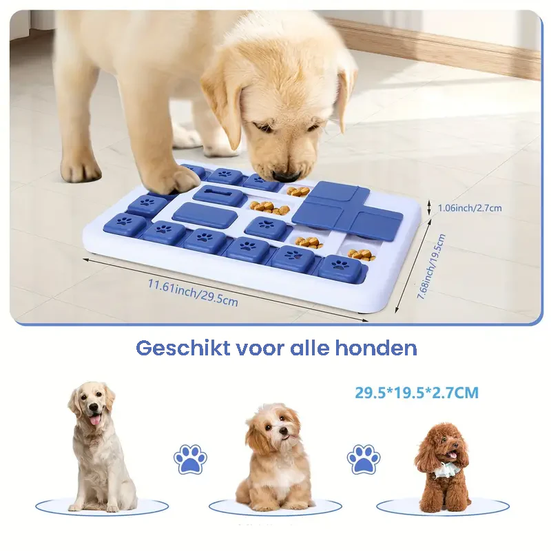 Innovatieve Hondenschotel | Mentale Uitdaging | Vertraagt Eten | Duurzaam | Gemakkelijk Te Reinigen | Voor Betere Spijsvertering | Anti-Verveling | Ideaal Voor Portiecontrole - Image 5