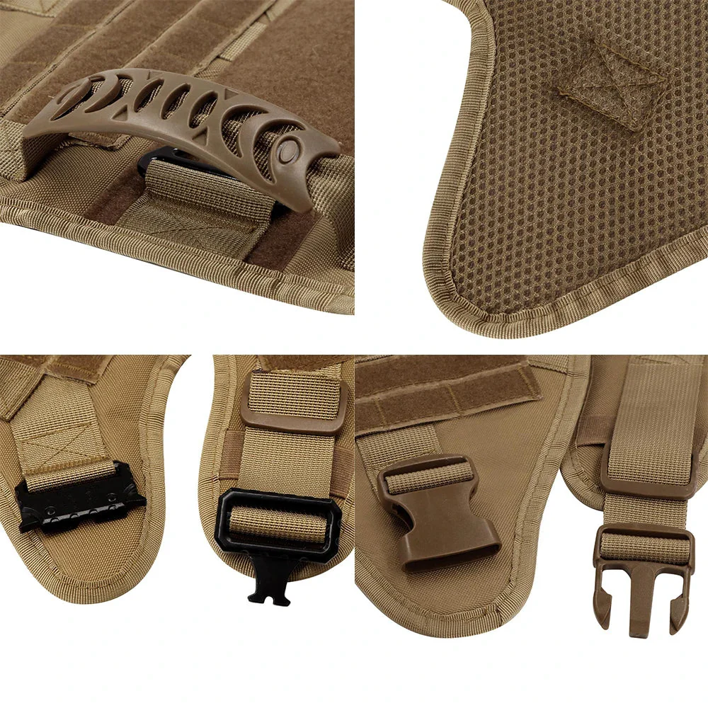 K9 Tactisch Vest voor Honden | Verstelbare Banden, MOLLE-Systeem, Volledige Lichaamsbescherming | Geschikt voor Duitse Herder, Malinois, Franse Bulldog | Maten S-XL - Image 4