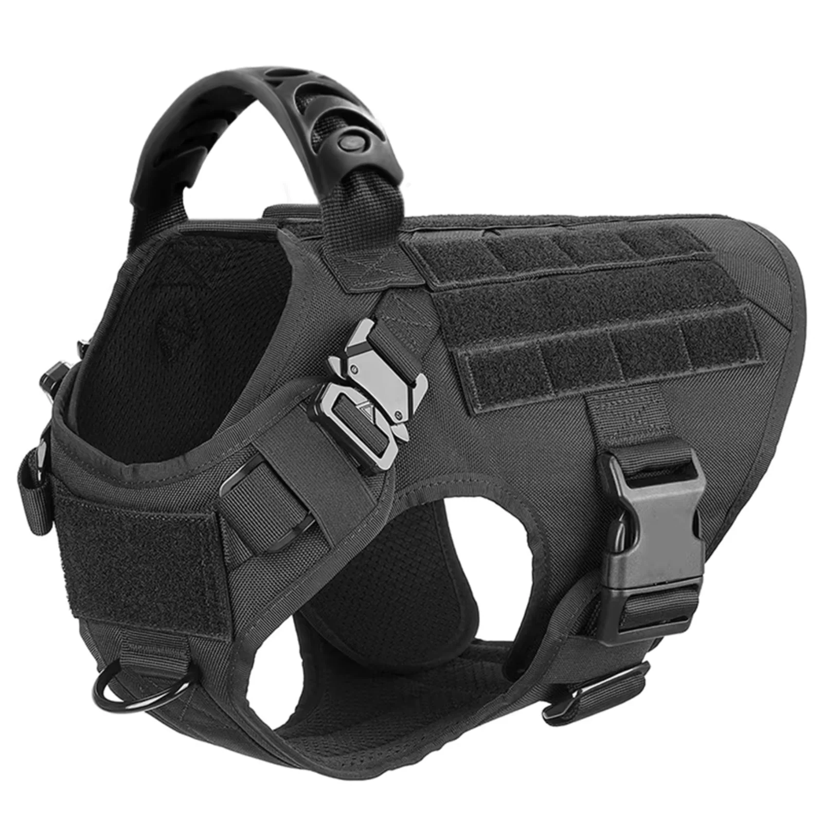 K9 Tactisch Vest voor Honden | Verstelbare Banden, MOLLE-Systeem, Volledige Lichaamsbescherming | Geschikt voor Duitse Herder, Malinois, Franse Bulldog | Maten S-XL - Image 6