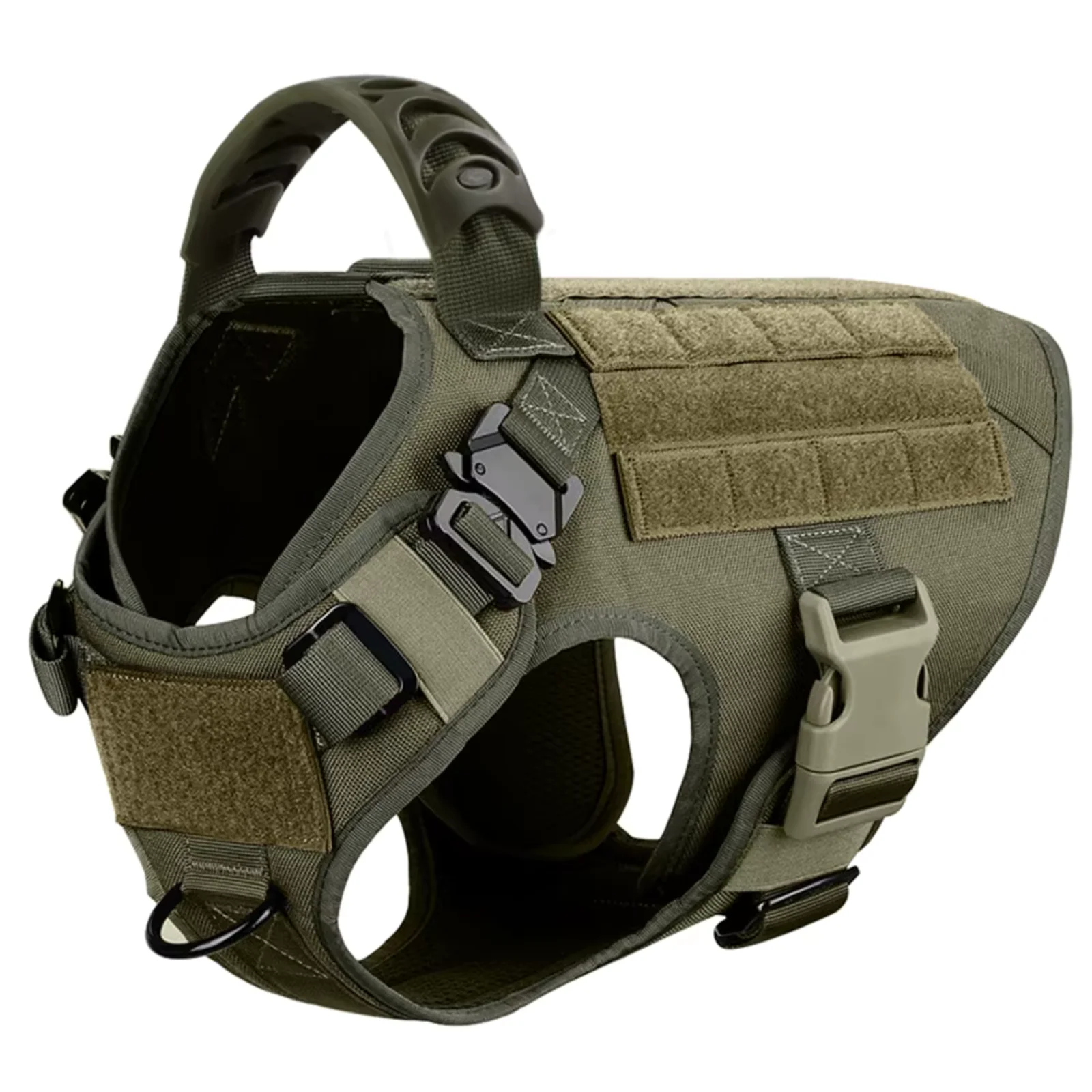 K9 Tactisch Vest voor Honden | Verstelbare Banden, MOLLE-Systeem, Volledige Lichaamsbescherming | Geschikt voor Duitse Herder, Malinois, Franse Bulldog | Maten S-XL - Image 7