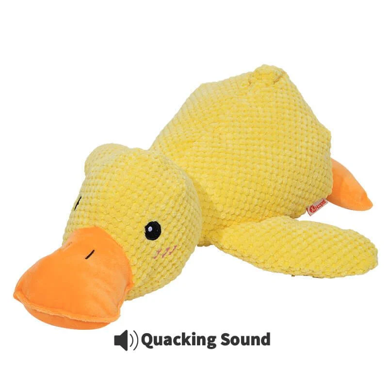 Kalmerend hondenspeelgoed eend | Zacht knuffelspeelgoed voor honden | Stressverlagend kauwspeelgoed | Duurzaam polyester | Voor angstige en gevoelige honden - Image 8