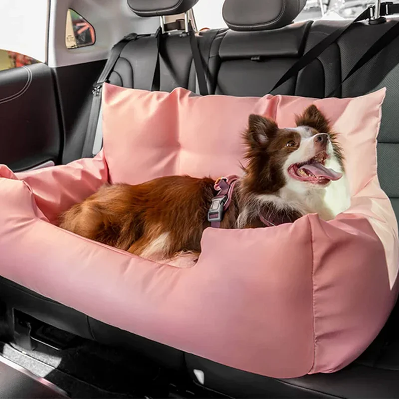 Katoenen Hondendraagtas | Autostoelhoes voor Honden tot 27 kg | Ademend en Warm met Antislipbodem | Verstelbare Veiligheidsgordel - Image 2