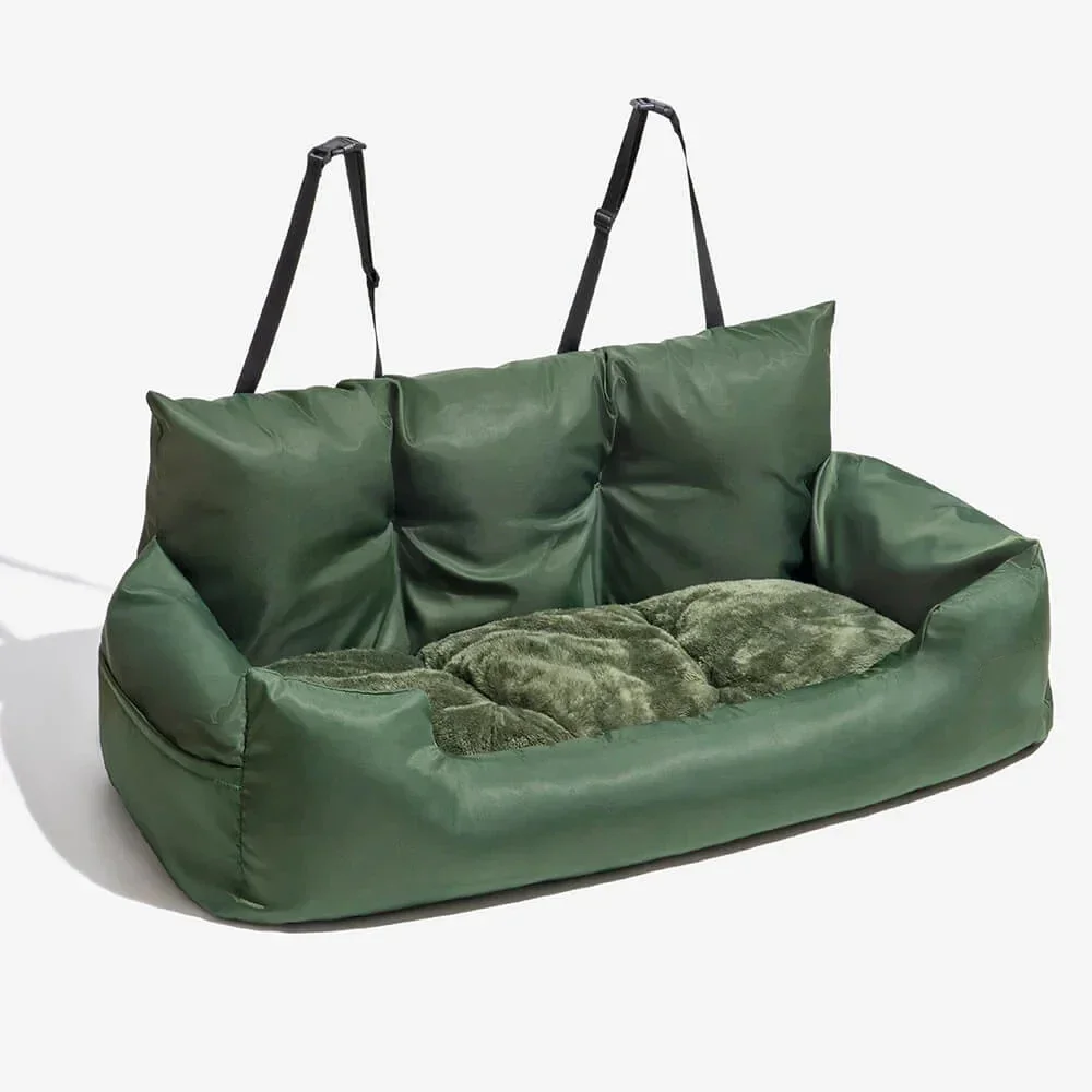 Katoenen Hondendraagtas | Autostoelhoes voor Honden tot 27 kg | Ademend en Warm met Antislipbodem | Verstelbare Veiligheidsgordel - Image 8