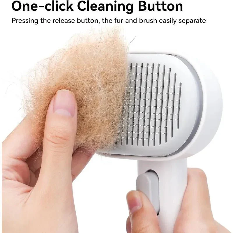 Kattenborstel voor Lange en Korte Haren - Ergonomisch Ontwerp voor Gezonde Vacht en Massagefunctie - Image 3