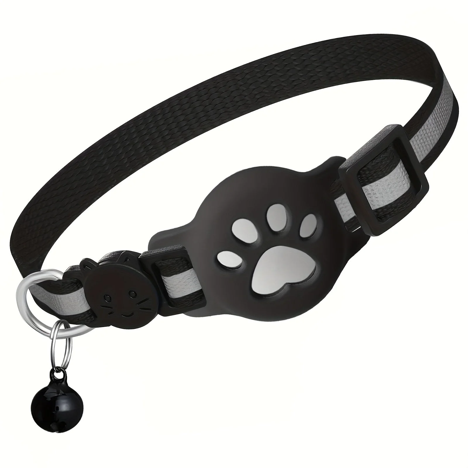 Kattenhalsband verstelbaar 18-30 cm | Veiligheidsbuckle | Bel | Nylon | Geschikt voor alle kattensoorten en leeftijden | Kattenpoot decoratie - Image 13