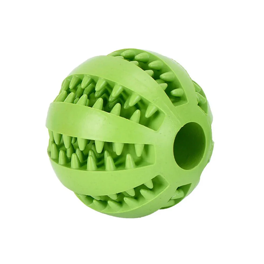 Duurzame Kauwbal Met Traktatie | Interactief Speelgoed Voor Honden | Gebitsreiniging En Tandvleesverzorging | Veilig Kauwrubber | Voorkomt Tandplak En Tandsteen | Met Langdurige Speelplezier | Gezonde Adem | Groen - Image 12