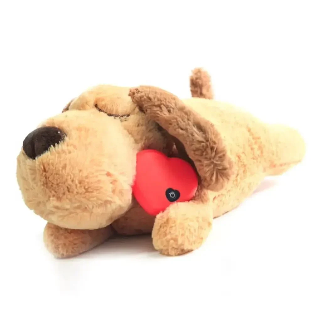 Knuffeldier met Hartslag voor Honden - Zacht Hondenspeelgoed voor Angstverlichting en Gedragstraining