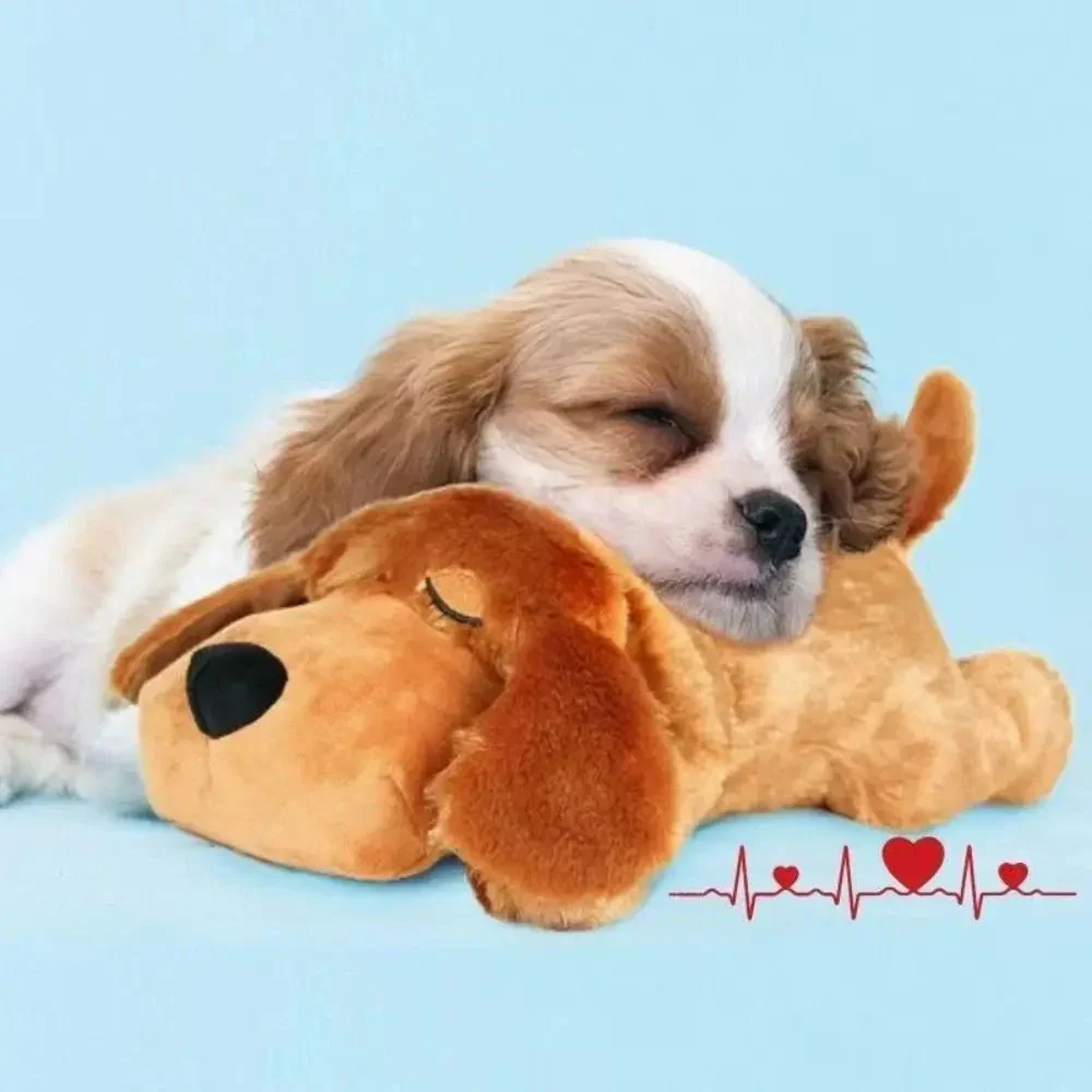 Knuffeldier met Hartslag voor Honden - Zacht Hondenspeelgoed voor Angstverlichting en Gedragstraining - Image 4