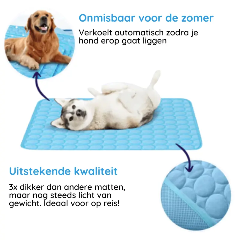 MrFluffyFriend | Premium Koelmat voor Honden | Verkoelende Zachte Mat | Draagbaar & Ademend | Veilig & Waterdicht | Machinewasbaar - Image 4