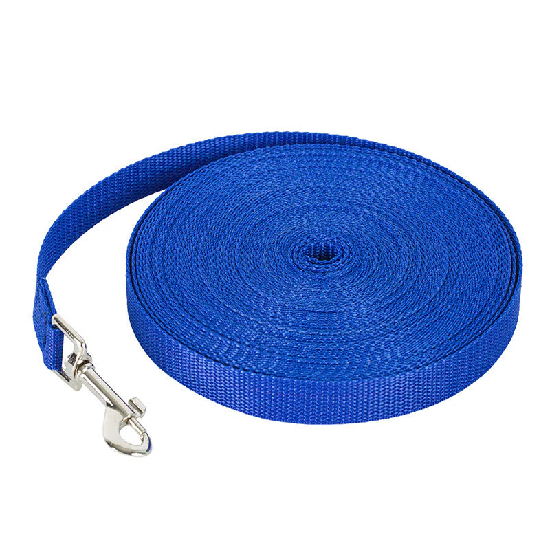 Lange nylon hondenriem voor training en wandelingen | Met stevige metalen karabijnhaak | Geschikt voor middelgrote en grote honden | Meerdere en en lengtes - Image 14