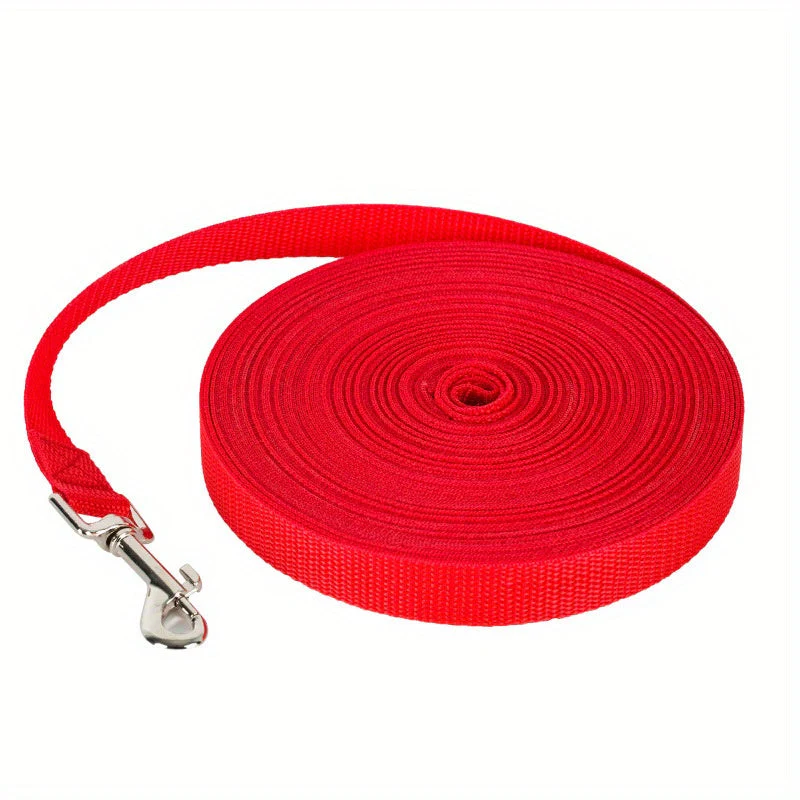 Lange nylon hondenriem voor training en wandelingen | Met stevige metalen karabijnhaak | Geschikt voor middelgrote en grote honden | Meerdere en en lengtes - Image 15