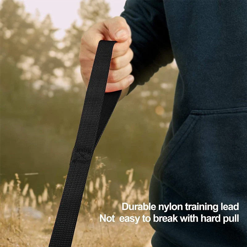 Lange nylon hondenriem voor training en wandelingen | Met stevige metalen karabijnhaak | Geschikt voor middelgrote en grote honden | Meerdere en en lengtes - Image 3