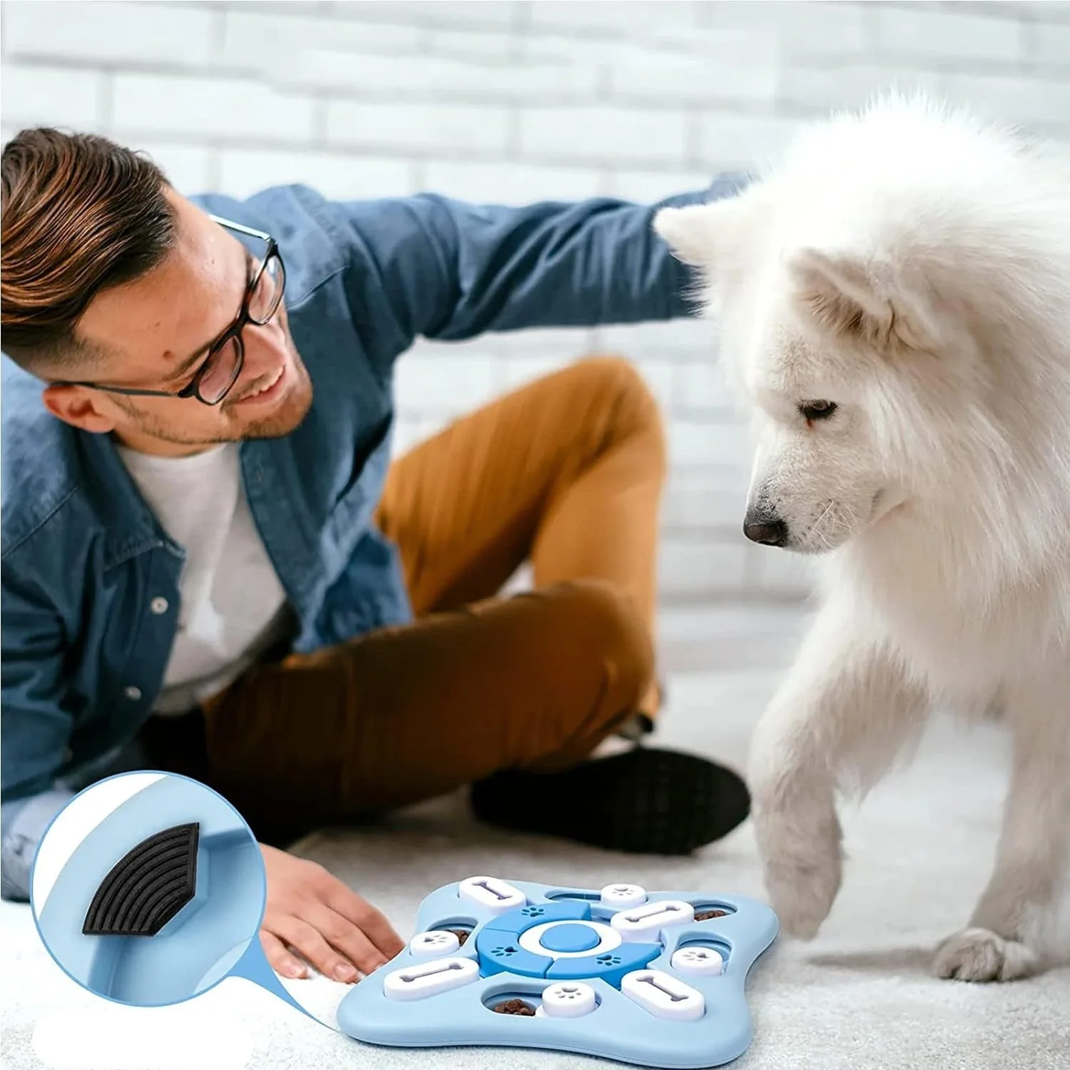 Interactieve Voerbak Hond | Langzaam Eten Bevorderen | Mentale Stimulatie | BPA-vrij | Antislip - Image 2