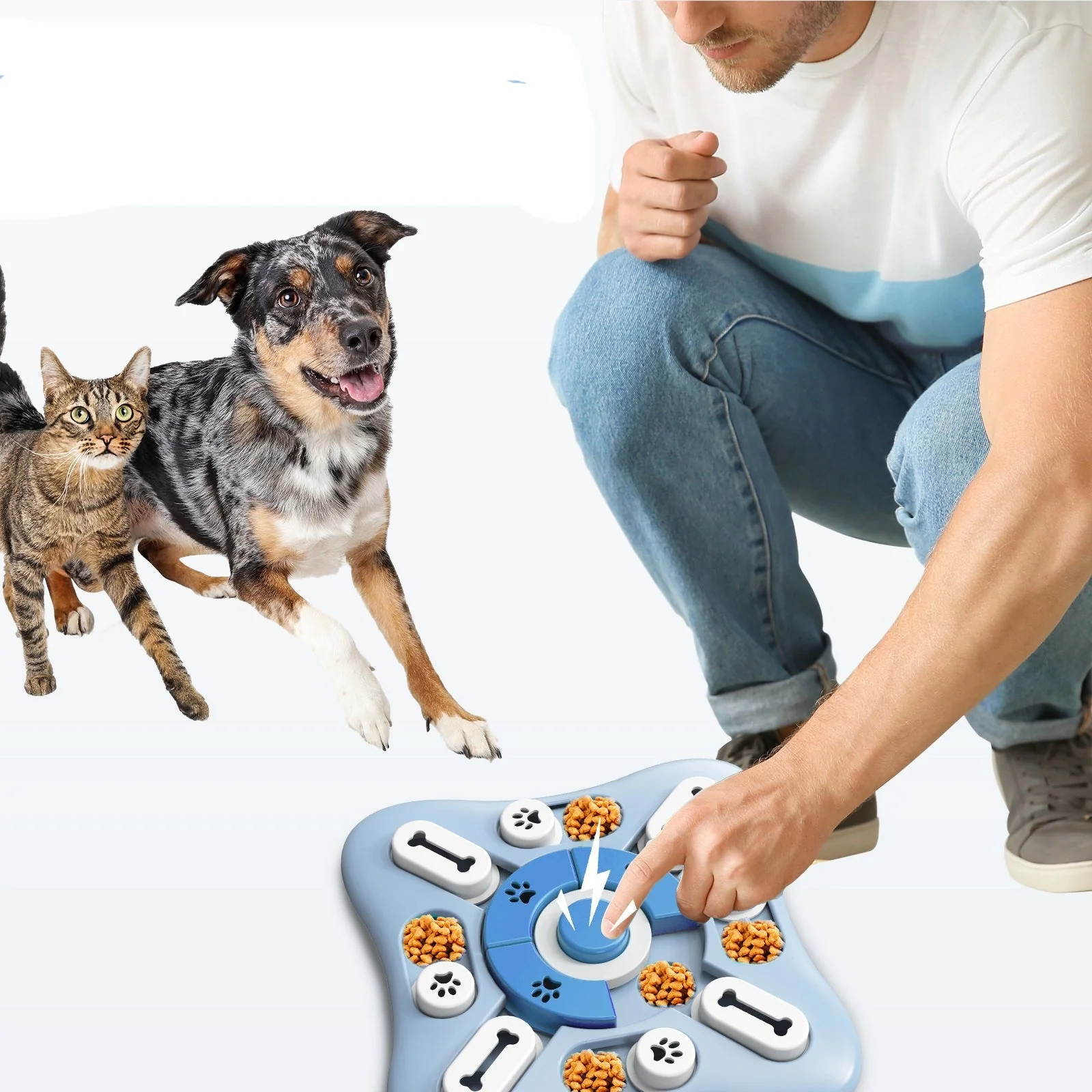 Interactieve Voerbak Hond | Langzaam Eten Bevorderen | Mentale Stimulatie | BPA-vrij | Antislip - Image 3