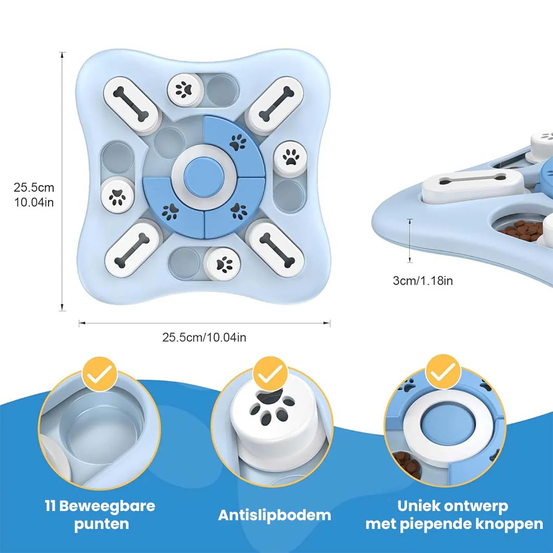 Interactieve Voerbak Hond | Langzaam Eten Bevorderen | Mentale Stimulatie | BPA-vrij | Antislip - Image 4