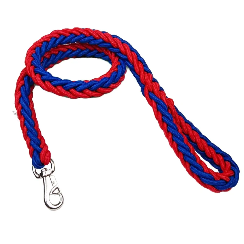 Sterke nylon hondenriem | Gevlochten touw met gesp | Alle seizoenen | Grote hondenriem voor bulldogs en rottweilers | Duurzaam en milieuvriendelijk | Geschikt voor wandelen, trainen en reizen - Image 8