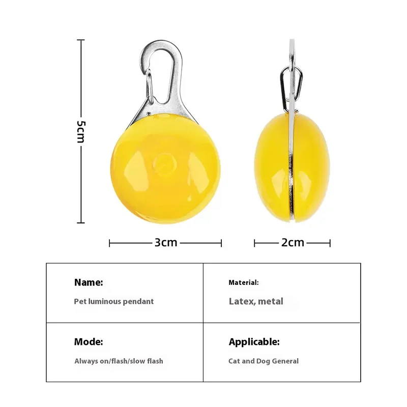 Multifunctionele LED Hanger voor Huisdierhalsband | Veilig en Zichtbaar in Donker | Inclusief Knipperlicht Functie | Verkrijgbaar in Meerdere Kleuren - Image 6