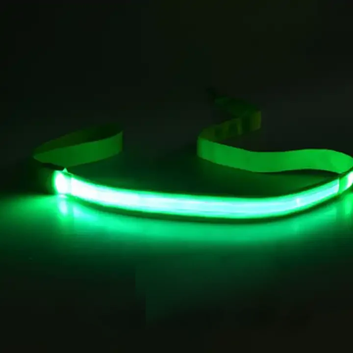 LED Veiligheidsriem Voor Honden | USB Oplaadbaar | Meerdere Lichtstanden | Ergonomisch Handvat | Nylon | Verkrijgbaar in Diverse Kleuren | 120cm Lang | 2.5cm Breed | Nachtelijke Wandeling Veiligheid - Image 8