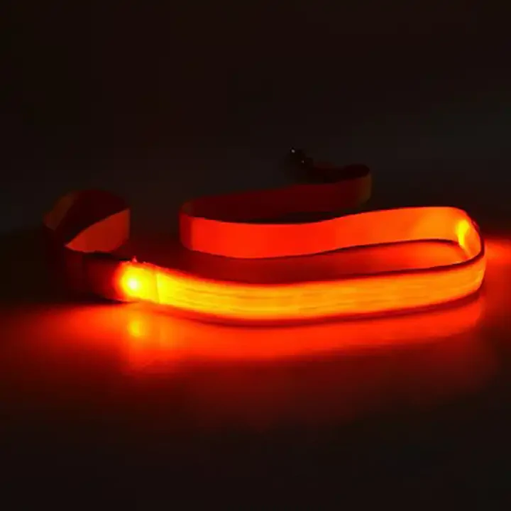 LED Veiligheidsriem Voor Honden | USB Oplaadbaar | Meerdere Lichtstanden | Ergonomisch Handvat | Nylon | Verkrijgbaar in Diverse Kleuren | 120cm Lang | 2.5cm Breed | Nachtelijke Wandeling Veiligheid - Image 9