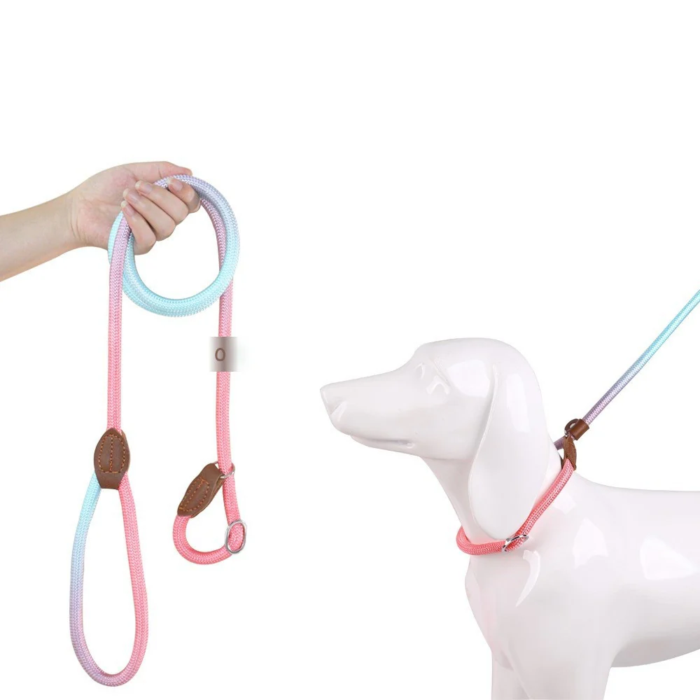 Kluwenvrije Nylon Hondenlijn | Ergonomische Grip | Duurzame Constructie | Geschikt voor Korte en Lange Wandelingen | Verkrijgbaar in Paars, Roze, Geel | Maten: S, M, L, XL | Modern Ontwerp - Image 5