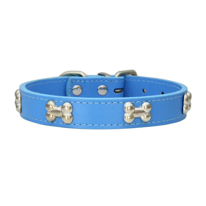 Luxe Kunstleren Halsaccessoire voor Huisdieren met Metalen Botdetails | Verstelbaar en Comfortabel | Geschikt voor Honden en Katten - Image 11