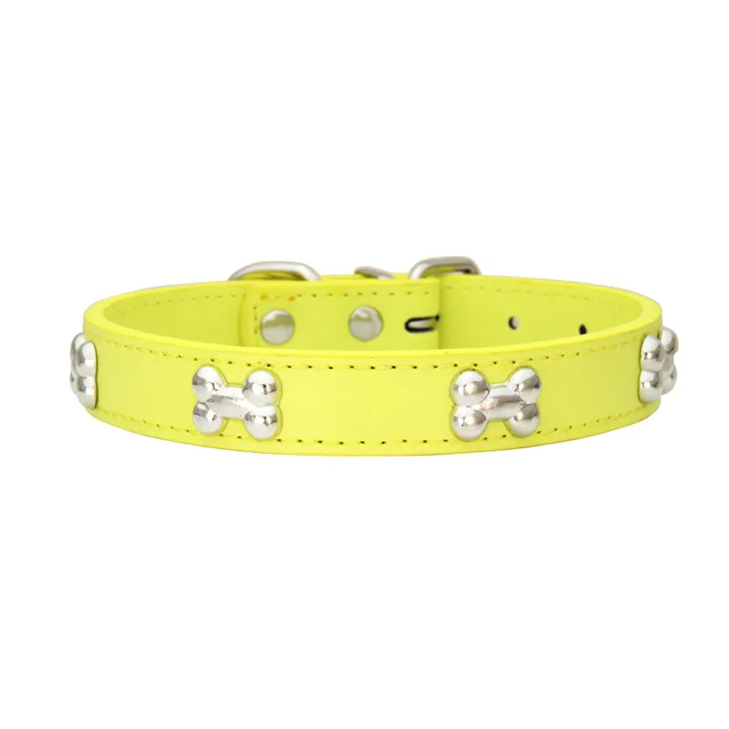Luxe Kunstleren Halsaccessoire voor Huisdieren met Metalen Botdetails | Verstelbaar en Comfortabel | Geschikt voor Honden en Katten - Image 13